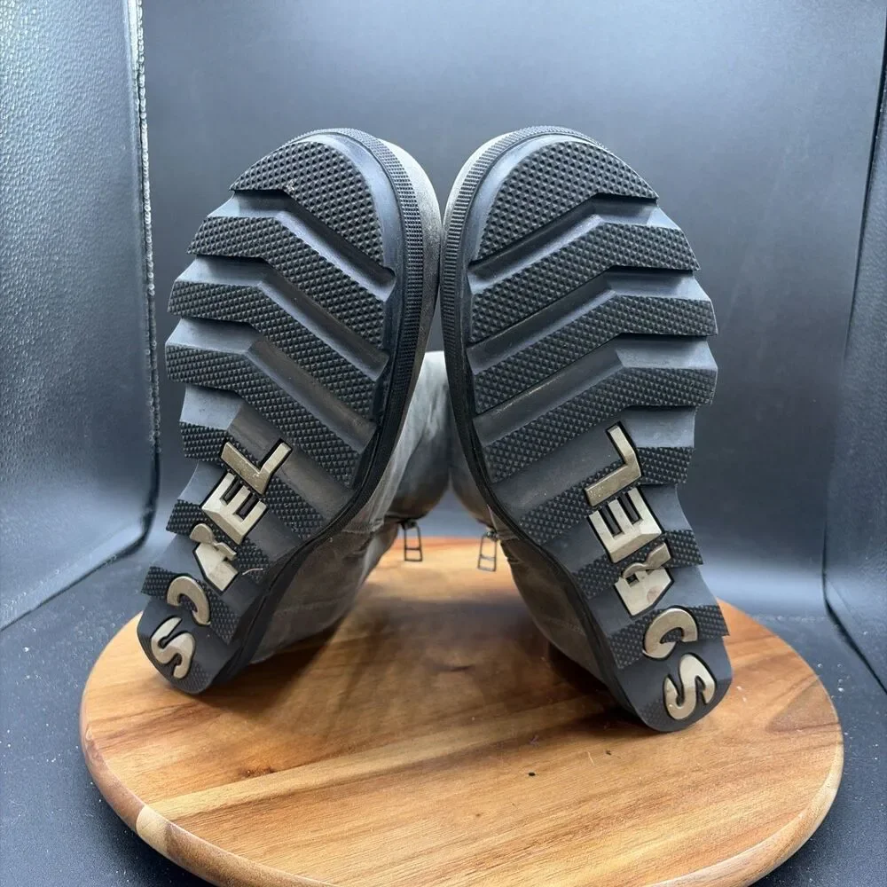 Sorel Joan of Arctic Wedge II Womens Size 9 Chelsea Bootie NL3364-010 Gray Boots